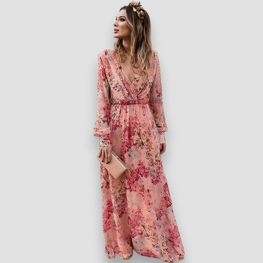 Pia | Blumenmuster Kleid
