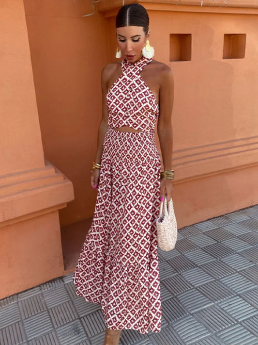 Mickay - Elegantes, gerafftes Midi-Kleid mit schulterfreiem Design